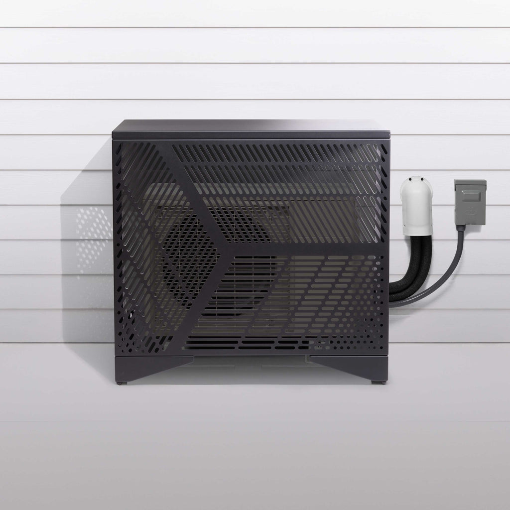 Disamatic Split Riser Hangar Outdoor | Designer Metal Air Conditioner Covers