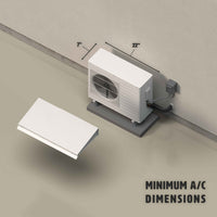 Mini Split System Snow Protection Mini Split Snow Cap 2.2 All‑Season Heat Pump Cover | Hangar Outdoor